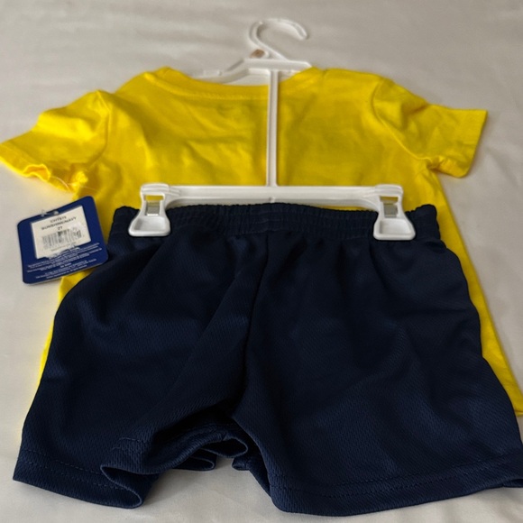Champion Graphic Yellow Tee and Navy Shorts - Picture 3 of 3